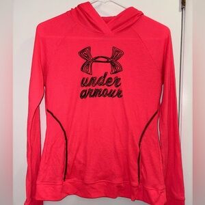 Pink Under Armor Hooded Sweater